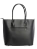 Lia Biassoni Leder-Schultertasche "Mallero" in Schwarz - (B)32 x (H)30 x (T)12 cm