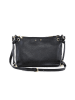 Lia Biassoni Leder-Umhängetasche "Arroscia" in Schwarz - (B)27 x (H)18 x (T)10 cm