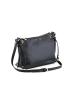 Lia Biassoni Leren schoudertas "Arroscia" zwart - (B)27 x (H)18 x (D)10 cm