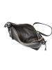 Lia Biassoni Leder-Umhängetasche "Arroscia" in Schwarz - (B)27 x (H)18 x (T)10 cm