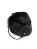 Lia Biassoni Leder-Schultertasche "Merula" in Schwarz - (B)32 x (H)28 x (T)14 cm
