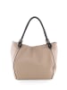 Lia Biassoni Leder-Schultertasche "Merula" in Beige - (B)32 x (H)28 x (T)14 cm