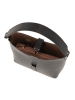 Lia Biassoni Leder-Schultertasche "Viverone" in Schwarz - (B)27 x (H)29 x (T)9 cm
