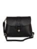 Lia Biassoni Leder-Umhängetasche "Perotto" in Schwarz - (B)25 x (H)19 x (T)9 cm