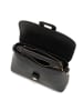 Lia Biassoni Leder-Umhängetasche "Perotto" in Schwarz - (B)25 x (H)19 x (T)9 cm