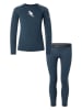 super.natural 2-delige functionele ondergoedset "Tundra 175 Flear" donkerblauw