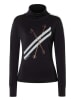 super.natural Functionele longsleeve "Kryssede Ski" zwart/wit