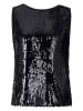 Rich & Royal Paillettentop in Schwarz
