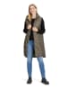 AMBER & JUNE Doorgestikte bodywarmer kaki