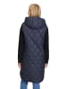 AMBER & JUNE Doorgestikte bodywarmer donkerblauw