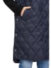 AMBER & JUNE Doorgestikte bodywarmer donkerblauw