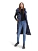 AMBER & JUNE Doorgestikte bodywarmer donkerblauw