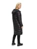 AMBER & JUNE Steppmantel in Schwarz