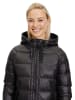 AMBER & JUNE Steppmantel in Schwarz
