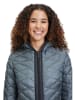 AMBER & JUNE Doorgestikte jas blauw