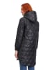 AMBER & JUNE Steppmantel in Schwarz