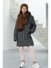 No-bell Steppmantel "NoBell' Baggy" in Grau