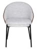House Nordic 2-delige set: eetkamerstoelen lichtgrijs/bruin - (B)55 x (H)74 x (D)53,5 cm