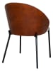 House Nordic 2-delige set: eetkamerstoelen lichtgrijs/bruin - (B)55 x (H)74 x (D)53,5 cm