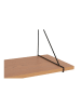 House Nordic Wandmeubel lichtbruin/zwart - (B)80 x (H)29 cm