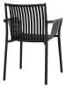 House Nordic 2er-Set: Gartenstühle in Schwarz - (B)59,5 x (H)82,5 x (T)56,5 cm