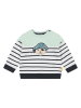 Steiff Sweatshirt mintgroen/wit/zwart