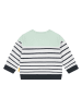 Steiff Sweatshirt in Mint/ Weiß/ Schwarz