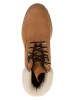 Timberland Leder-Boots in Hellbraun
