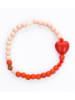 Overbeck and Friends Armband "Linda" in Rosa/ Orange - Ø 6 cm