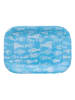 Overbeck and Friends Serveerbord "Crazy Fish" lichtblauw - (L)20,5 x (B)14,5 cm