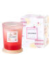 AVA & MAY Duftkerze "Strawberry Cheesecake" in Rot - 180 g