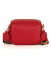 Anna Morellini Leder-Umhängetasche "Domenica" in Rot - (B)19 x (H)15 x (T)8 cm