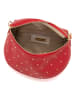 Anna Morellini Leder-Umhängetasche "Domenica" in Rot - (B)19 x (H)15 x (T)8 cm