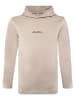 Blue Effect Hoodie in Creme
