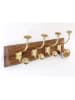 SiL Interiors Kapstok bruin/goudkleurig - (B)44 x (H)10,5 cm