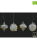 SiL Interiors 8-delige set: decoratieve lampen goudkleurig - Ø 20 cm