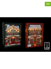 SiL Interiors Lampy dekoracyjne (4 szt.) w kolorze czerwono-zielonym - 25 x 30 cm