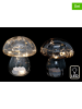 SiL Interiors 4er-Set: Dekoleuchten "Mushroom" in Ohne Farbe - (H)16 cm