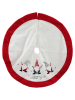 SiL Interiors Kerstboomrok rood/wit - Ø 105 cm