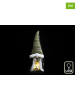 SiL Interiors 2-delige set: decoratieve lampen "Santa" groen/grijs - (H)37 cm