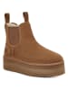 UGG Chelseaboots met lamsvacht "W Neumel Platform Chelsea" lichtbruin