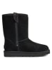 UGG Leder-Boots "Classic Short" in Schwarz