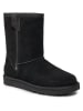UGG Leren boots "Classic Short" zwart