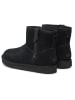 UGG Lammfell-Boots "Classic Mini Bailey Zip" in Schwarz