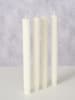 Boltze 4er-Set: Stabkerzen "Classic" in Creme