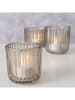 Boltze 3er-Set: Windlichter ''Sikel'' in Beige