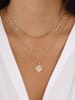 Luja Bijoux Vergulde ketting met zirkonia