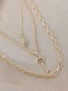 Luja Bijoux Vergulde ketting met zirkonia