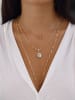 Luja Bijoux Vergold. Halskette mit Zirkonia
