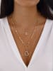 Luja Bijoux Vergold. Halskette mit Zirkonia